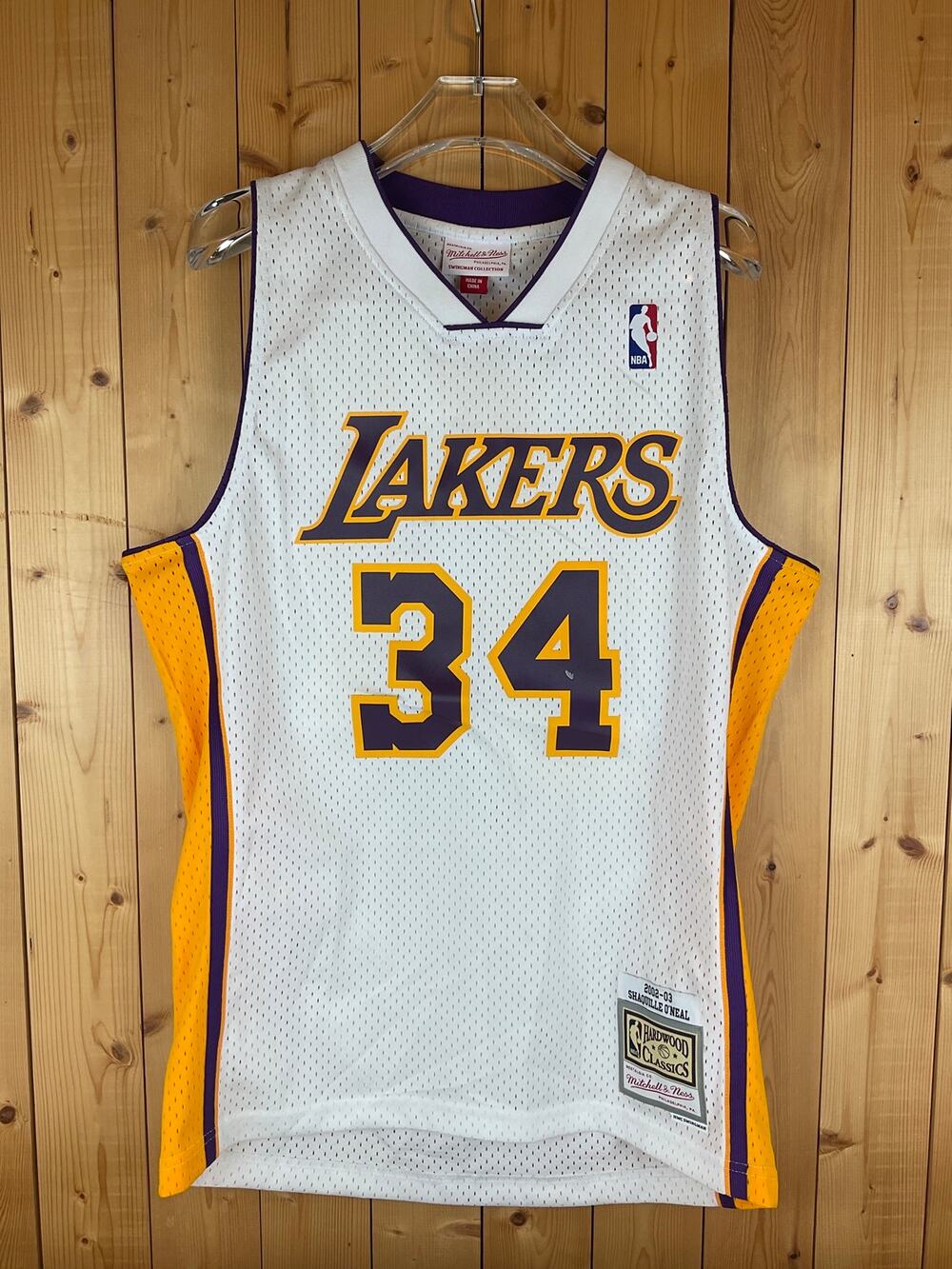 Mitchell & Ness Swingman LA Lakers #34 Shaq 2002-03 Jersey, White- Size M